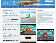Tablet Screenshot of indiantollways.com